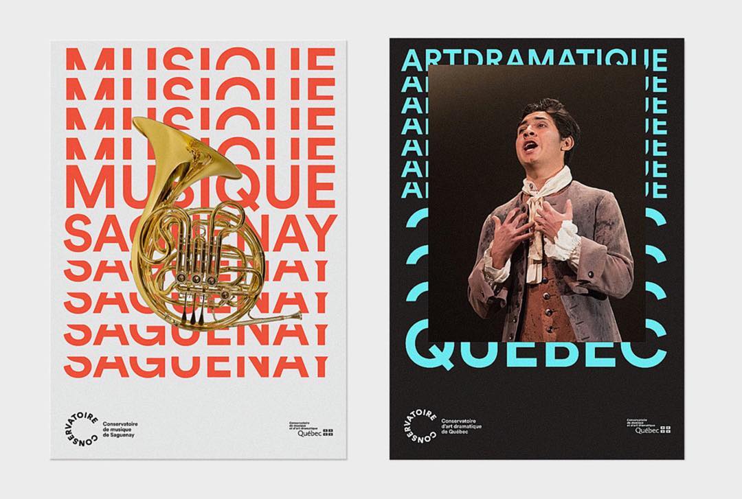 @polygraphe.ca creates the new visual identity for the Conservatoire de musique et d’art dramatique du Québec. With a nice use of typography, happy colors and some iconic objects, the team  succeed to realize dynamic images who match with music and drama @etapes